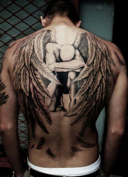 tattoo ink angel wings